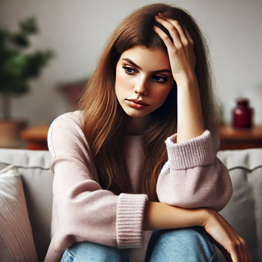 恋愛についての悩みを抱えてる女性